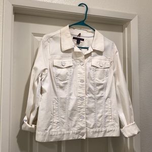 White denim jacket